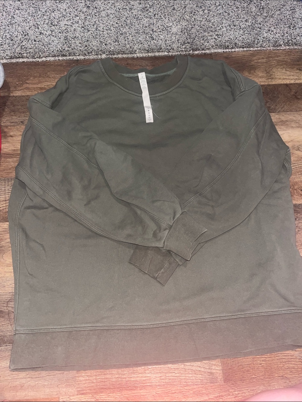 lululemon athletica Olive Green Crewneck Sweatshirt